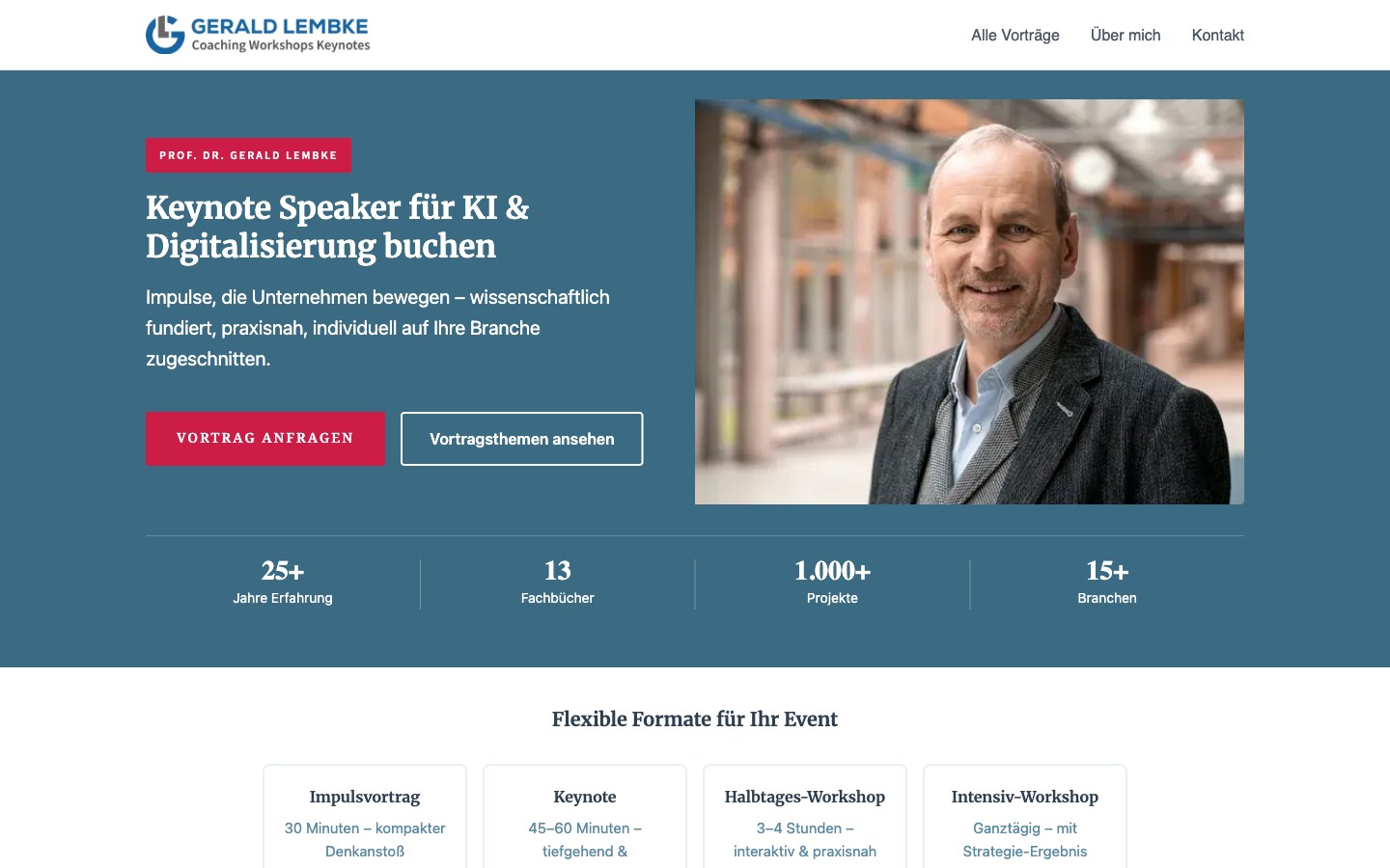Lembke Keynote Landingpage Hero